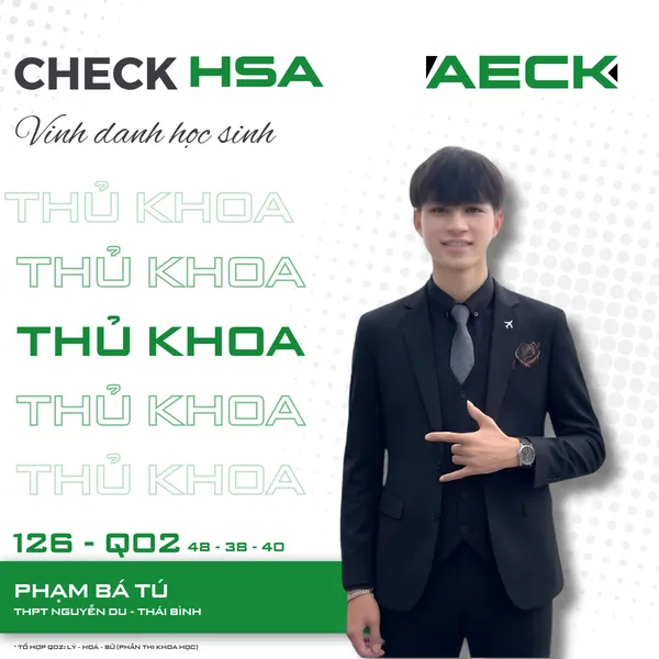 Phạm Bá Tú — THỦ KHOA HSA Q02